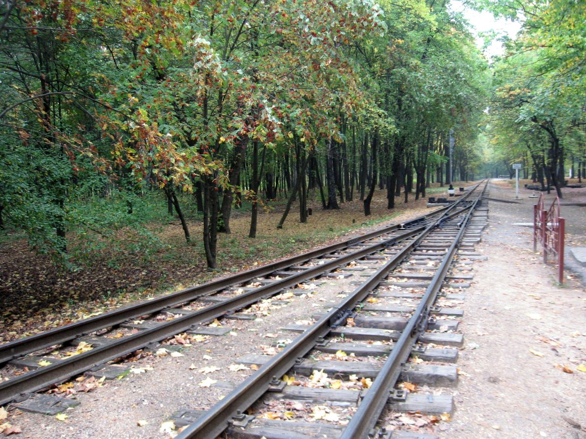 Горловина ст. Парк, вид в сторону Лесопарка