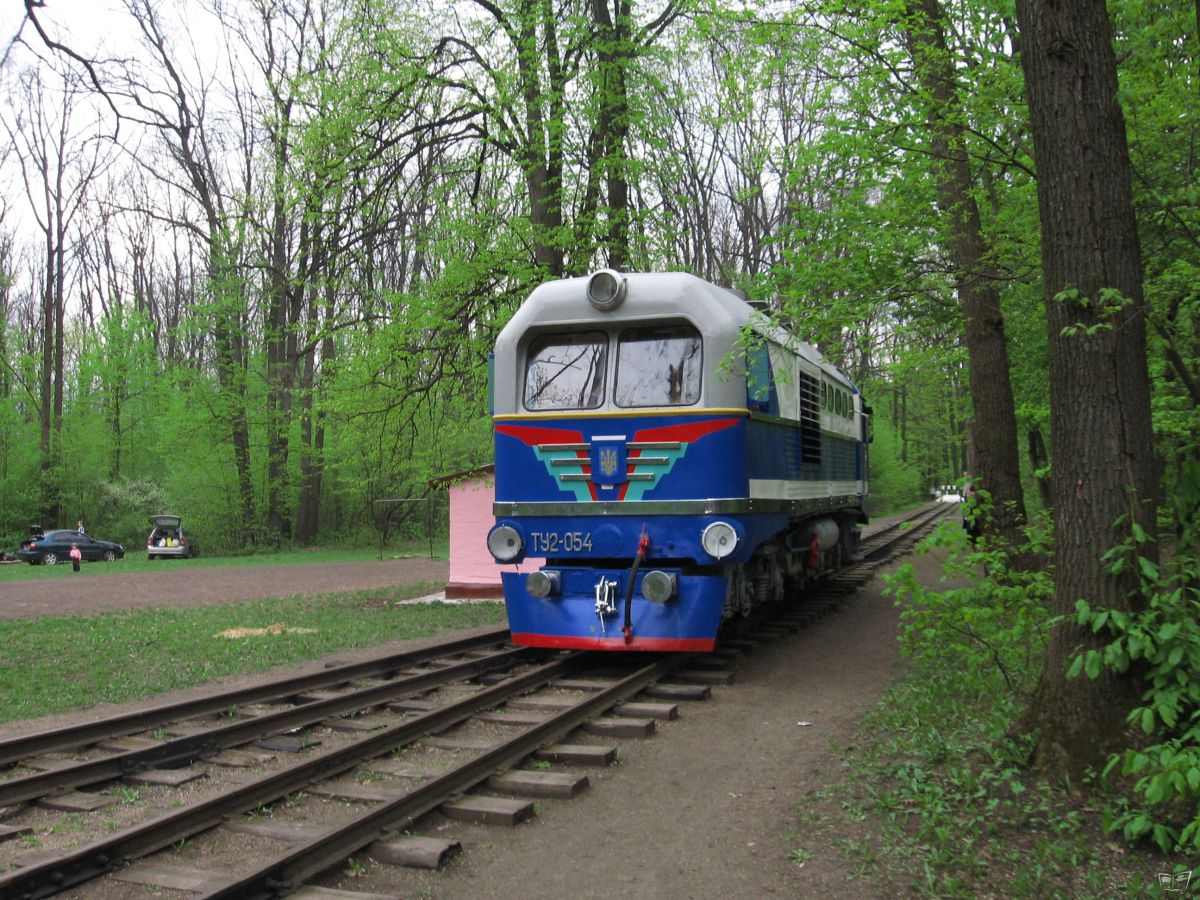 ТУ2-054 совершает маневры на ст. Лесопарк