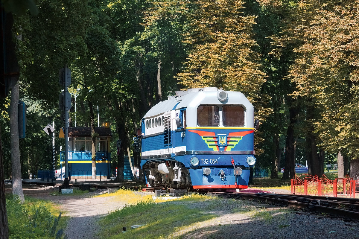 ТУ2-054 маневрирует по станции Парк